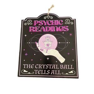 Spooky Hanging Home Sign Decor Halloween Decorations Goth Gothic Punk